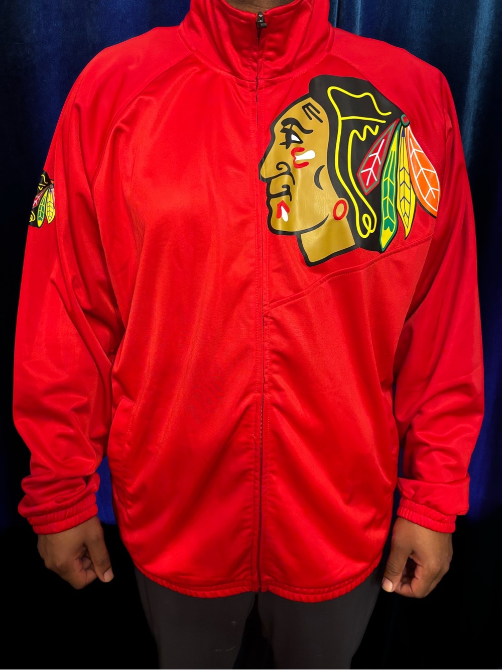 Chicago Red Black Hawks Jacket